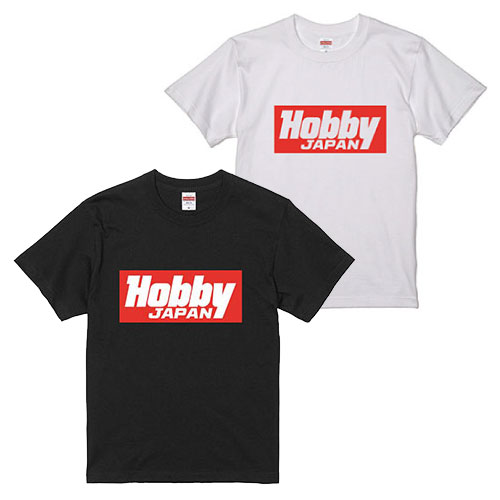 Hobby JAPAN ロゴ Tシャツ（ホワイト／ブラック） 各￥2,000